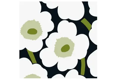 Unikko Black Cocktail Napkins
