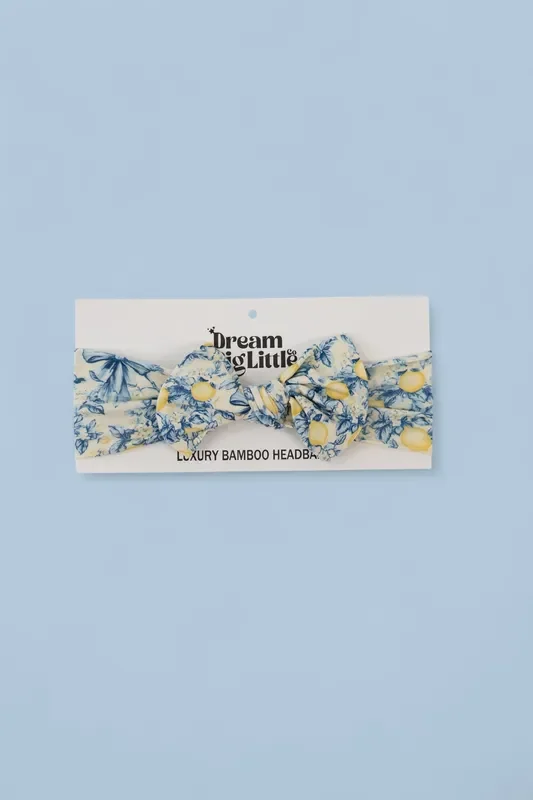 Vintage Citrus Toile Dream Bow