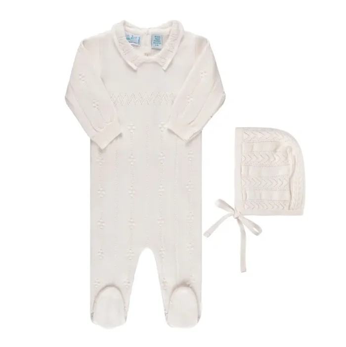 Vintage Knit Romper w/ Hat