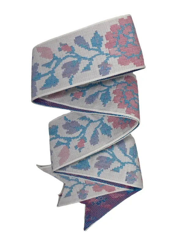 Vintage Pastel Floral Ribbon – Short