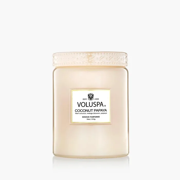 Voluspa Coconut Papaya Large Jar Candle