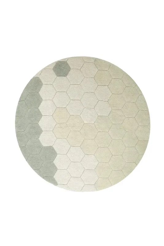 WASHABLE ROUND RUG HONEYCOMB BLUE SAGE – Planet Bee