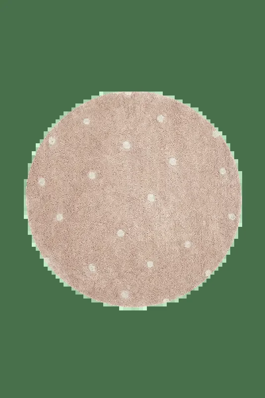 Washable Rug Round Dot Rose – Mushroom hunt