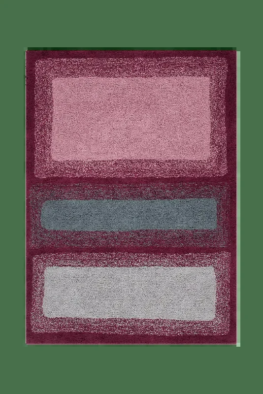 Washable Rug Water Savannah Red