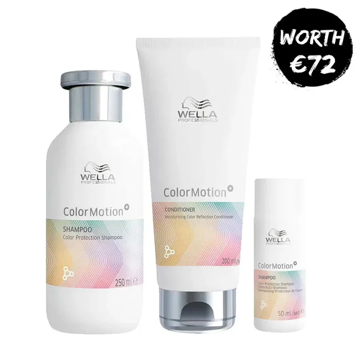 Wella Colour Motion Home & Away – Shampoo, Conditioner & Travel Shampoo