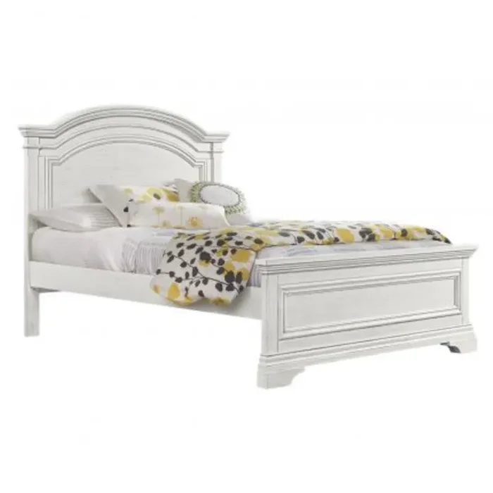 Westwood Olivia Youth Arch Top Complete Full Bed In Brushed White