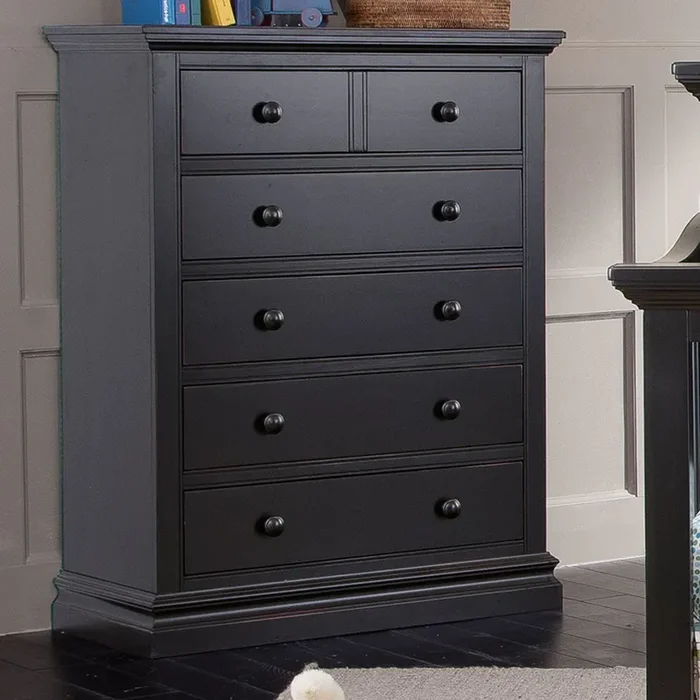 Westwood Stone Harbor 5 Drawer Chest in Black