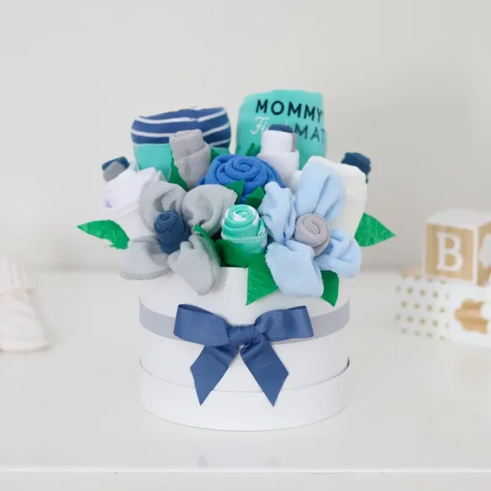 Whale Baby Boy Bouquet Gift Set – Classic