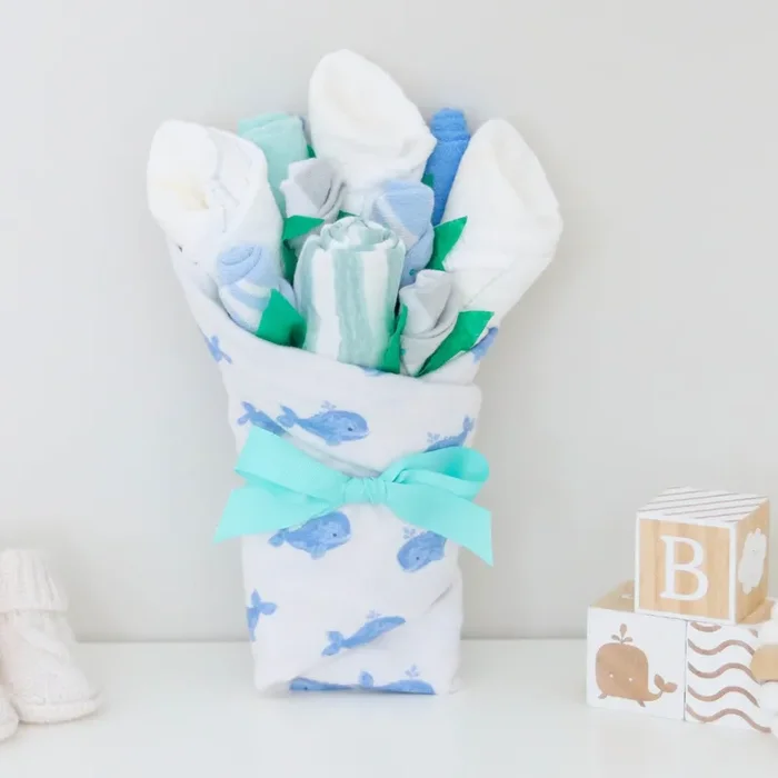 Whale Pod Baby Boy Gift Set
