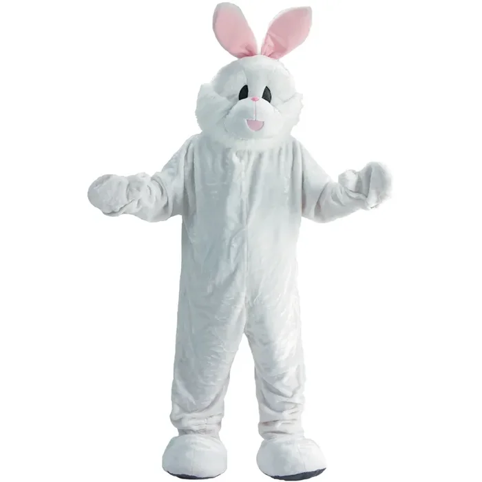White Easter Bunny Mascot – Adults