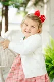 White Pom Pom Cardigan