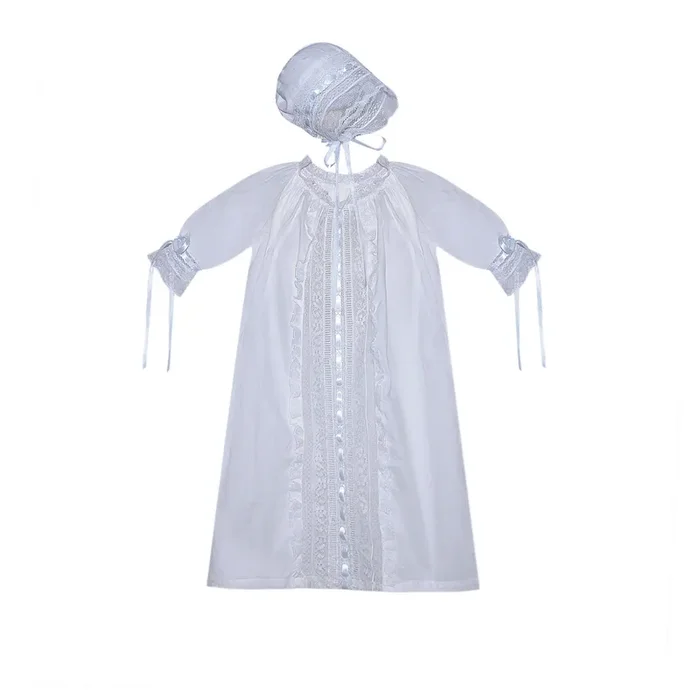 White Shiloh Daygown – Blue