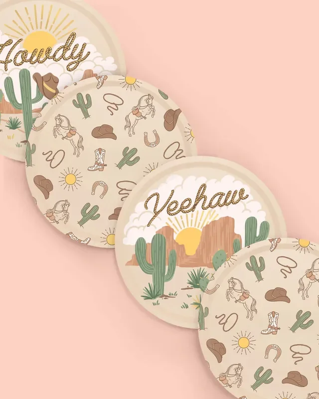 Wild Wild West Plates – 24 Paper Plates
