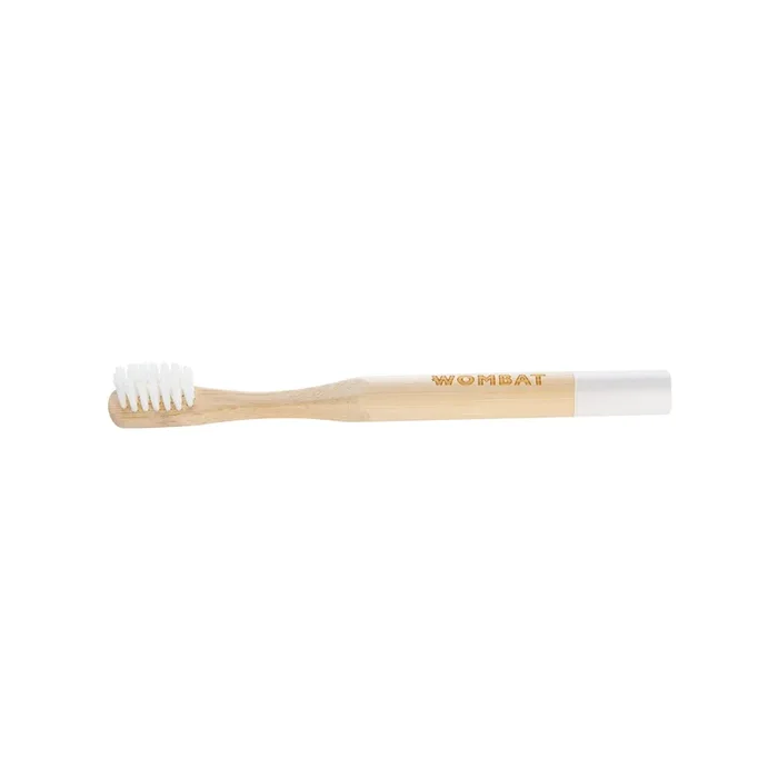 Wombat Kids Bamboo Toothbrush – White