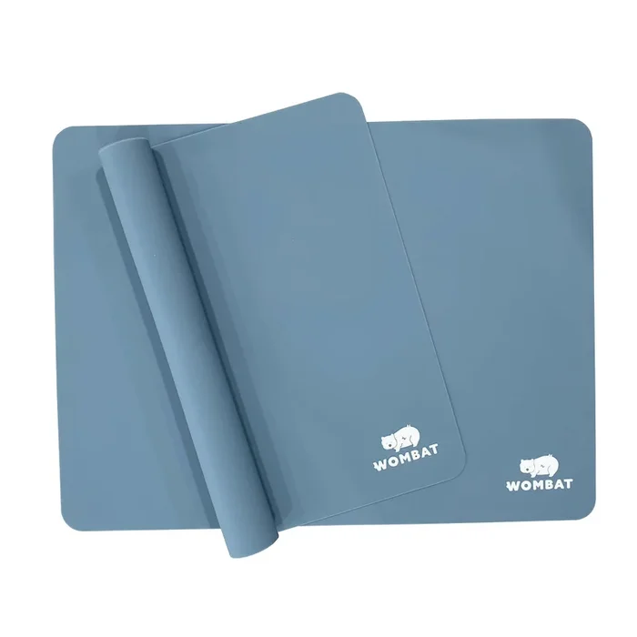 Wombat Reusable Non-Stick Silicone Baking Mats – Blue (2 Pack)