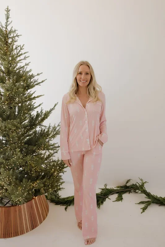 Women’s Bamboo Button Up Lounge Set | Nutcracker