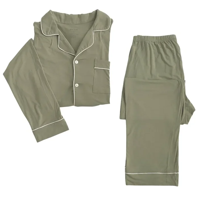 Women’s Long Sleeve Pajama Set In Sage