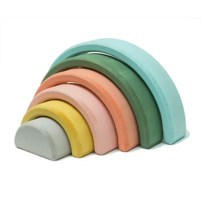 Wonder and Wise Rainbow Nesting Blocks