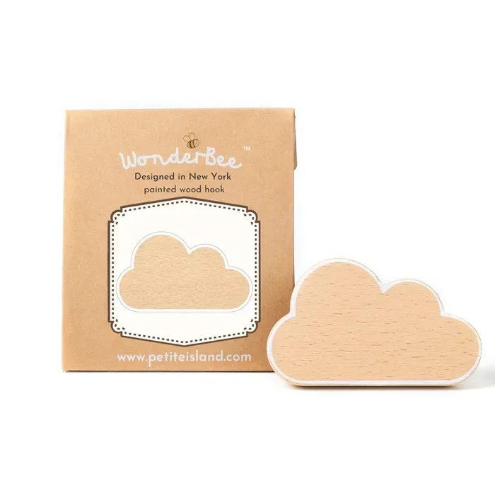 Wonderbee™ Natural Pine Cloud Decorative Painted Wall Hook
