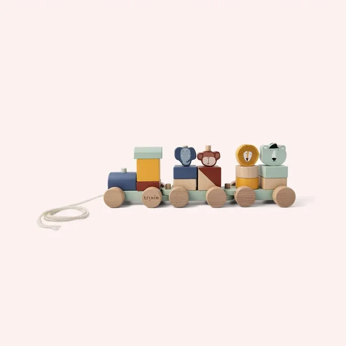 Wooden Animal Train