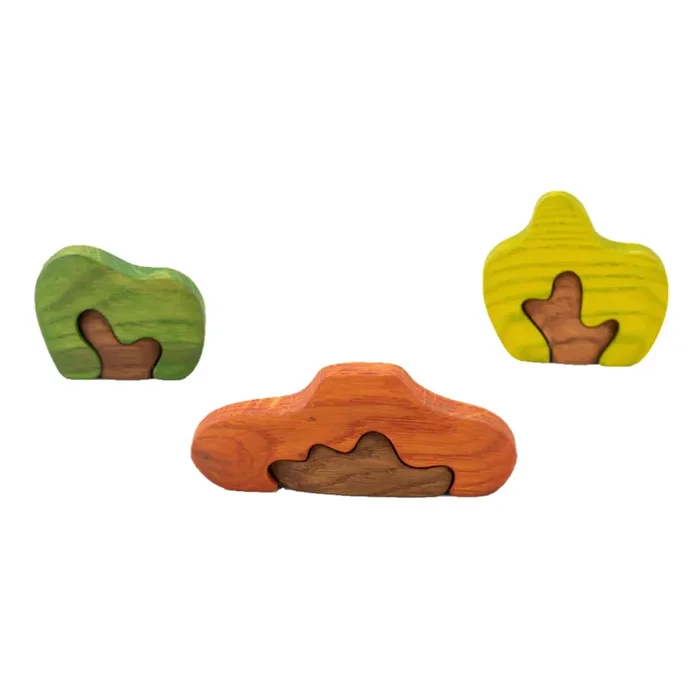 Wooden Bushes Set Puzzle