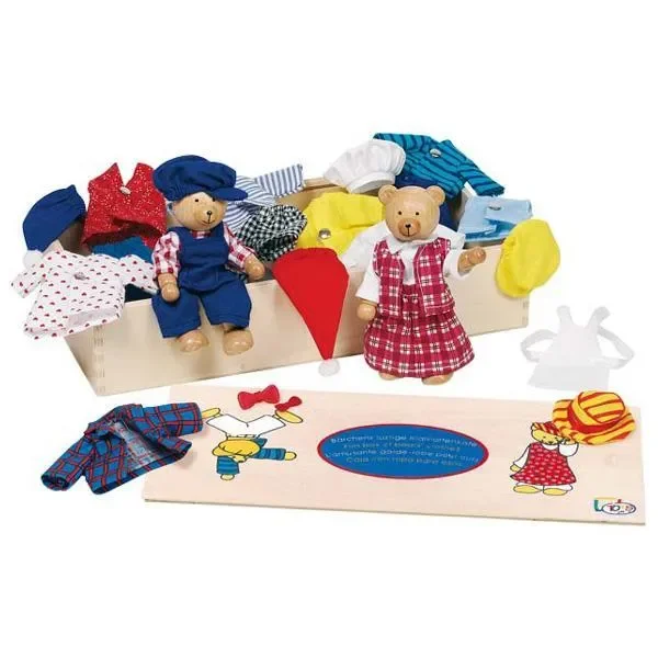 Wooden Dress Up Dolls – Benna & Bennoh Bears
