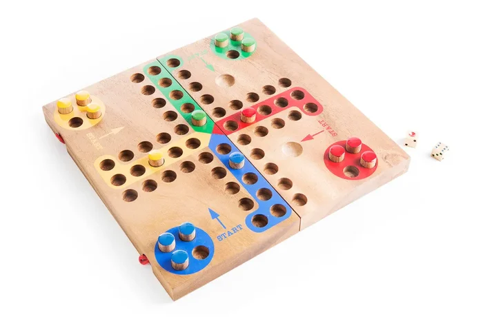 Wooden Ludo Board Game – Family Game Night