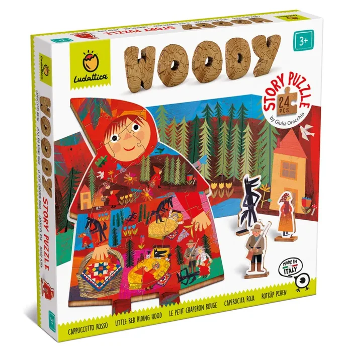 Woody Story Puzzle LITTLE RED RIDING HOOD