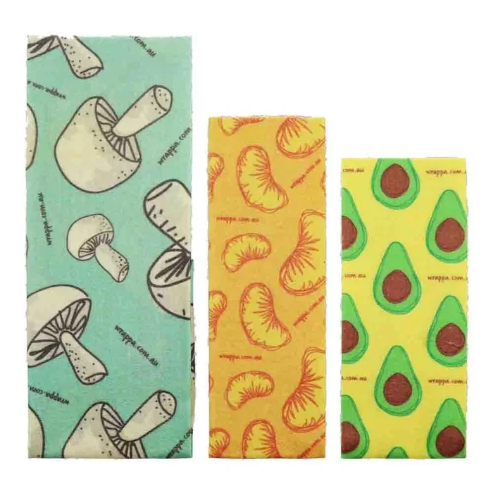 Wrappa Vegan Food Wraps (3 pack) – Foodies
