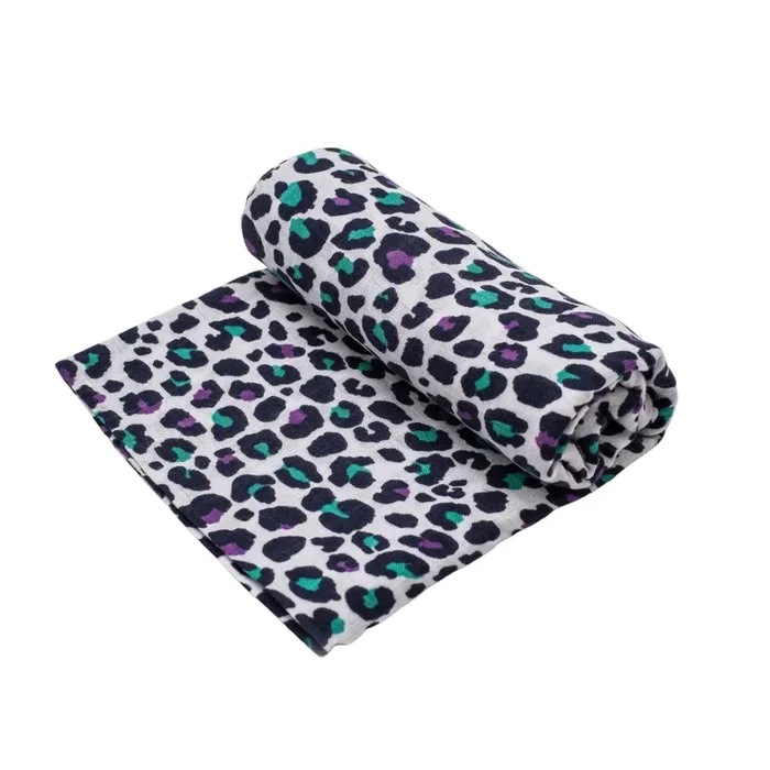 Xl Purple Leopard Muslin – For 5+ Month Old Babies