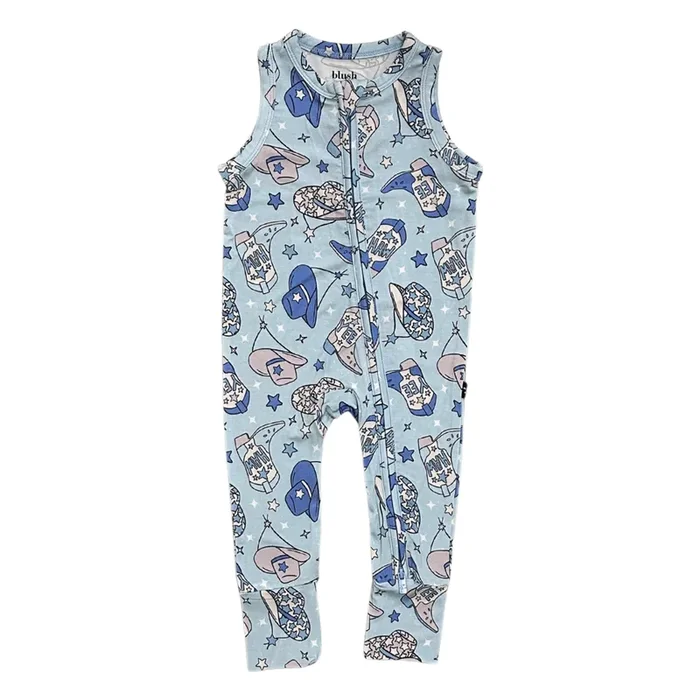 Yee Haw (blue) – Sleeveless Zippy