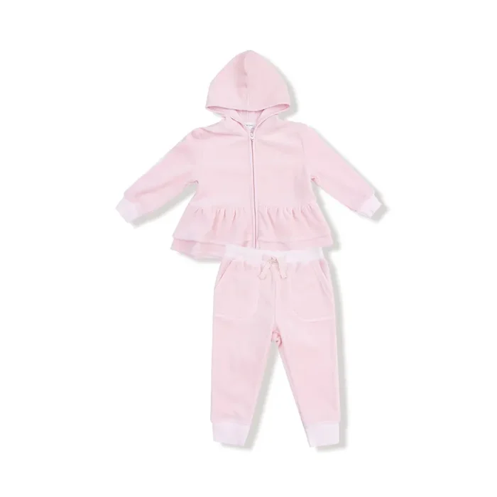 Zip Peplum Hoodie + Jogger