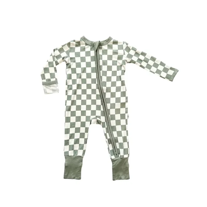 Zipper Romper – Jade Checker