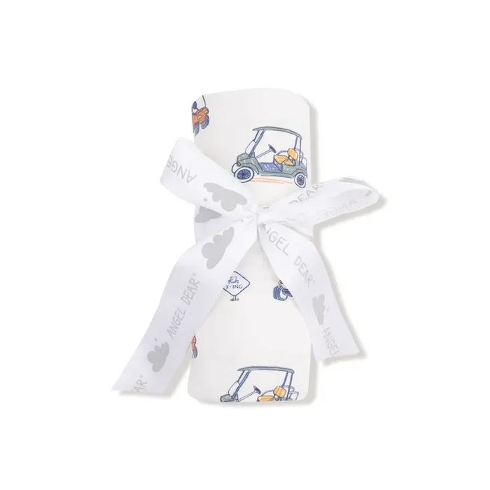 Zooming Golf Carts – Swaddle Blanket